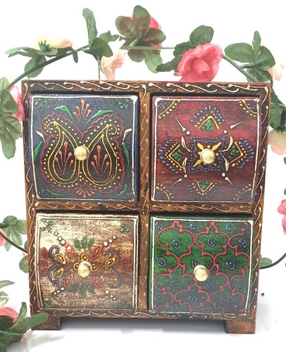 Indian wooden box jewellery - indian,