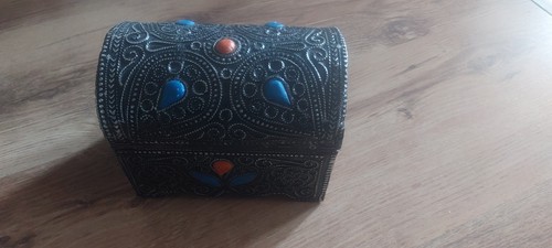 Indian wooden jewel - jewel, box