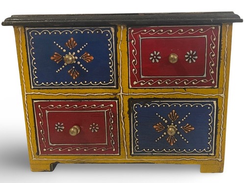 Indian wooden box - indian, jewellery