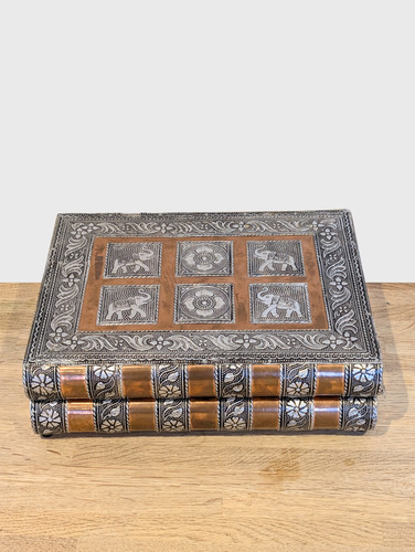 Indian metal jewellery box - indian,
