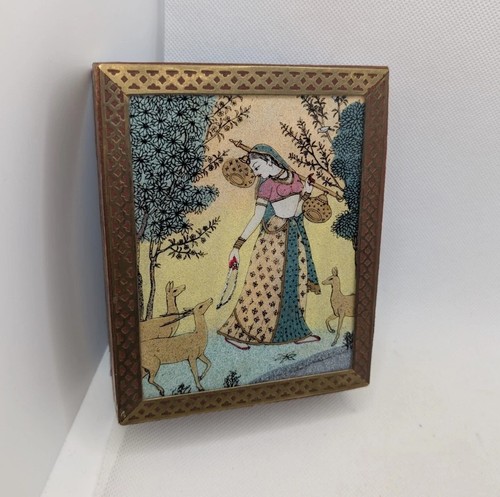 Vintage indian inlaid wood - indian,