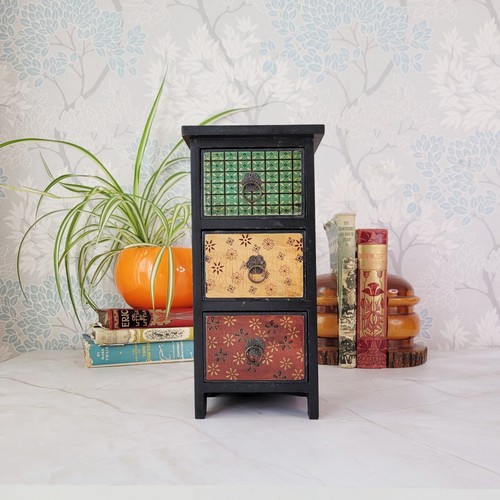 Wooden chest drawer - wooden, 3