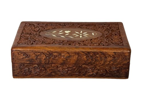 Vintage indian hand - hand, carved